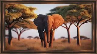 Baby Elephant - TV Art - Screensaver - Wallpaper - Frame Art