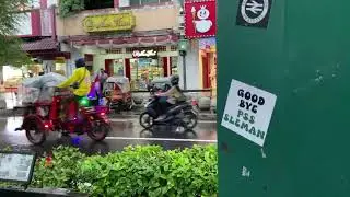 Daily Vlog on the Street in Asia with Piano Relaxation Music for Midfulness
