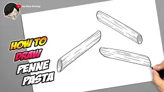 How to draw Penne Pasta