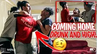 COMING HOME DRUNK PRANK!!  **BAD IDEA**