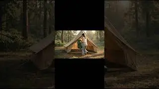 Girl camping alone part 3!  #alone #survival #trending  #forest #camping #beautiful #girl #shorts