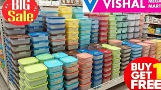 Dmart/Vishal mega Mart kitchen organiser, kitchen containers,new items,shopping vlog,Kitchen storage