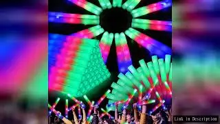 1-50PCS LED Glow Sticks Bulk Colorful RGB Glow Foam Stick light Stick Cheer Tube Dark Light for Conc