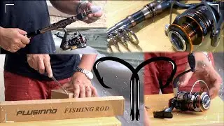 PLUSINNO Fishing Rod with Reel Combo Unboxing