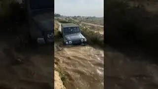 #mahindra #thar #water #crossing