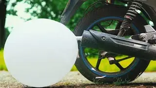 Experiment Monster Balloon Create| Balloon VS Bike Silencer🎈