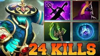 24 Kills Storm Spirit Dota 2 !! Storm Spirit Pro Mid Lane Gameplay Guide Build 7.40