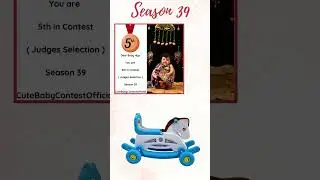 Cute Baby Contest Season-39 (5th Rank In Judges Selection) #cute #babypictures #cutestbaby #fashiont