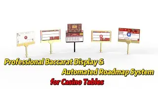 Professional Baccarat Display & Automated Roadmap System for Casino Tables