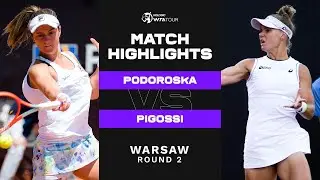 Nadia Podoroska vs. Laura Pigossi | 2022 Warsaw Round 2 | WTA Match Highlights