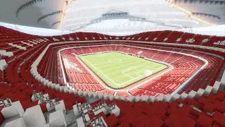 Minecraft Emirates Stadium (Arsenal FC) Timelapse +DOWNLOAD | TheCraftCrusader