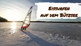 Eissurfen auf dem Bützsee