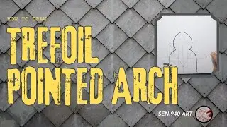 How to draw a Trefoil Arch Easy