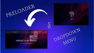 Random Website with Preloader & Dropdown Menu Navigation using HTML, CSS, JavaScript