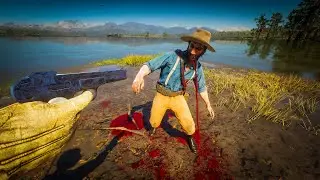 Подборка самых жестоких убийств в ближнем бою в RDR2 &mdash; Смешные и жестокие моменты &mdash; Забавные рэгд...