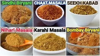 6 Homemade Masala ❗ Spices Recipes by (YES I CAN COOK)