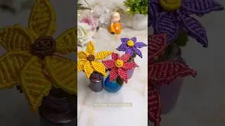 #macrame #diycrafts Macrame flowers