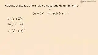 Quadrado de um Binómio
