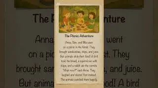 007 The Picnic Adventure | One-Minute Stories for Beginners