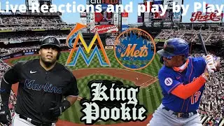 Miami Marlins vs New York Mets Live Reaction and Play by play