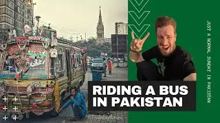 RIDING A Desi Bus in Karachi, Pakistan 🇵🇰