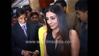 Amitabh Bachchan with Tabu, Abhishek and Jaya Bachchan at Mira Nair's film The Namesake's Premier