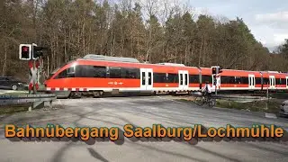 Bahnübergang Saalburg/Lochmühle #trainspotting #railroadcrossing #train