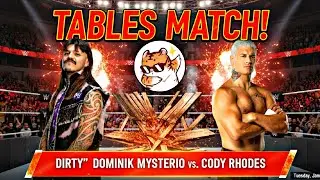 ( TABLE MATCH ) DOMINIK MYSTERIO VS CODY RHODES #wwe #2k25gaming #2k25 #gaming #gaming4life 