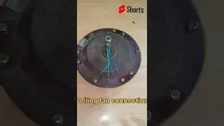 How to repair ceiling fan/ceiling fan capacity connection/4 wire ceiling fan connection/#repiar #yt