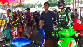 inilah yang di lakukan pembalap motor underbone 2 tak; wawan wello, rere, ervantona,- sebelum race
