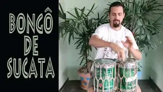 Bongô de sucata - instrumentos musicais de materiais recicláveis