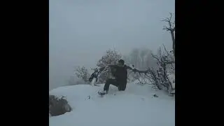 Nature ASMR Winter Survival Camp | Building a Shelter in a Snowstorm