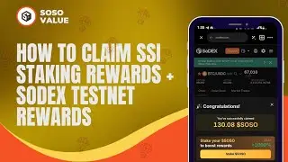 How To Claim SoSo SSI Staking Rewards + Sodex Testnet Rewards | SoDEX Testnet Airdrop