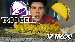 EATING A TACO 12 PACK IN 15 MINUTES!! 🌮 🌮 🌮(Food Challenge)