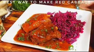 Oma's Fantastic German Braised Red Cabbage and Beef Roulades Recipe | I absolutely love the gravy!!
