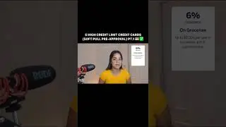 High Credit Limit Credit Cards | SOFT Pull Pre-Approval Credit Cards 💳💰 #shorts