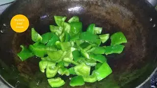 Indo Chinese capsicum recipe