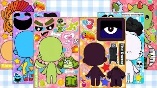 (🌸Paper DIY🌸) Poppy Playtime Chapter 4 Cute DIY StickerBook | ASMR 