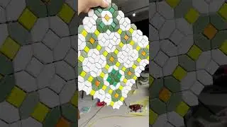 Green Picket and Square Patterned Glass Mosaic Tiles | Modern Wall & Backsplash Design