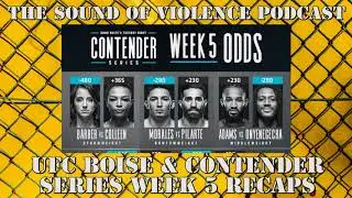 Recap of UFC Fight Night Boise JDS vs Ivanov and Contender Series Season 2 Week 5