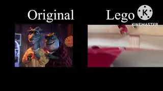 Dinosaur Baby And Elmo Wants Dessert Comparison (Original V.S Lego)
