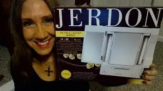 Jerdon Lighted Tri-Fold Mirror 👄💋💄👄💋💄Amazing Product!