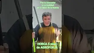 HORCA Doble mango 5 p&uacute;as y comodidad para labrar tu tierra #parati #plantas #agricultura #jardin