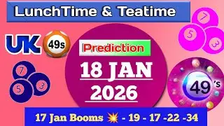 Uk49s double predictions for today 18-01-26 | today uk49s lunchtime prediction