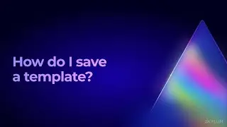 Luminar AI FAQ: How do I save a template?