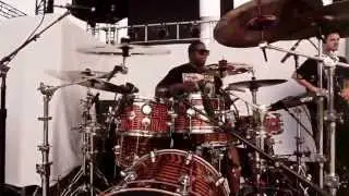 Aaron Spears - Soundcheckin in Atl with Usher...The song is called Twisted and it's so fun to play!!