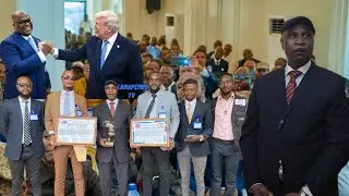 Urgent🇨🇩Le Président Eugène DIOMI NDONGALA à était honoré aujourd'hui au Centre Cana par DYCEC-RJPC