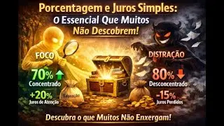 Não erre o essencial: porcentagem e juros simples e a beleza escondida nos números