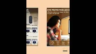 Dual LED Desk Lamp &ndash; Dimmable Computer Monitor Light, USB Table Lamp with Eye Protection for Office