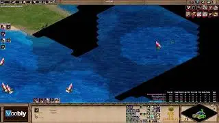 Voobly AOE2 1.6: Nomad, 2 vs 2 team game